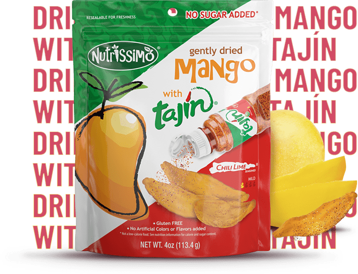 Gently dried mango with Tajín